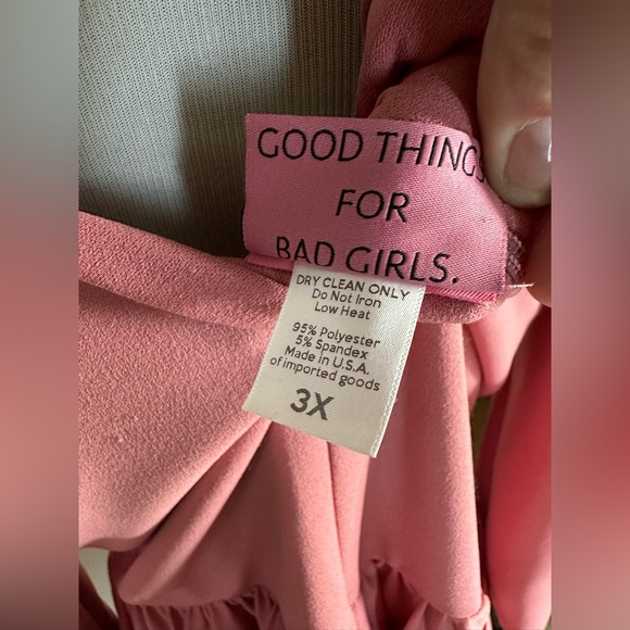 Starlet Swing Dress by Micheline Pitt in Rose Pink - Picture 2 of 2